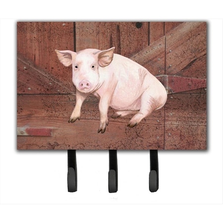Micasa Pig At The Barn Door Leash Or Key Holder MI248764
